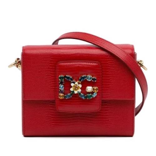 Dolce & Gabbana Pre-owned Pre-owned Laeder axelremsvskor Red, Dam