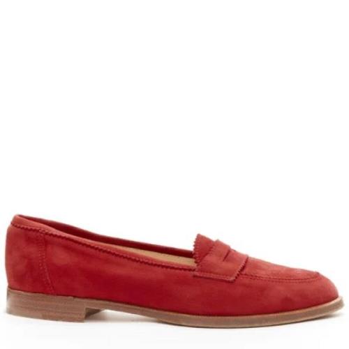 Manolo Blahnik Pre-owned Pre-owned Mocka lgskor Red, Dam