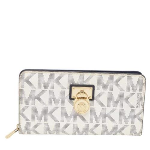 Michael Kors Pre-owned Pre-owned Belagd canvas plnbcker White, Dam