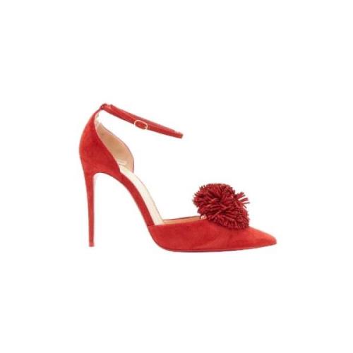 Christian Louboutin Pre-owned Pre-owned Mocka klackskor Red, Dam