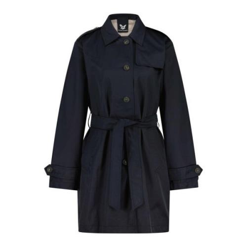 Fuchs Schmitt Klassisk Bomull Trenchcoat Blue, Dam