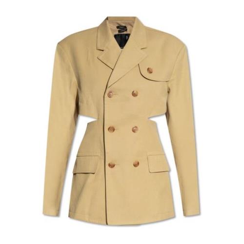 R13 Bomull trenchcoat Beige, Dam