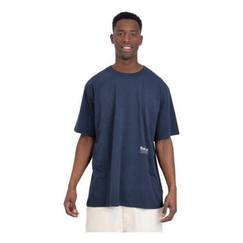 Barbour Blå Navy Retro Print T-shirt Blue, Herr