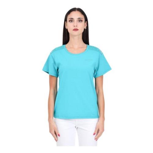 Moschino Aqua Grön Logo T-shirt Dam Green, Dam