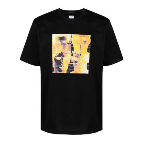 C.p. Company Metropolis Nero Print T-shirt Black, Herr