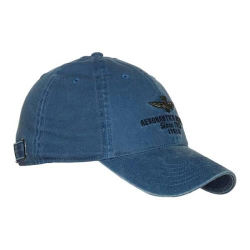 Aeronautica Militare Baseball Cap Blå/Navy Bomull Logo Blue, Herr