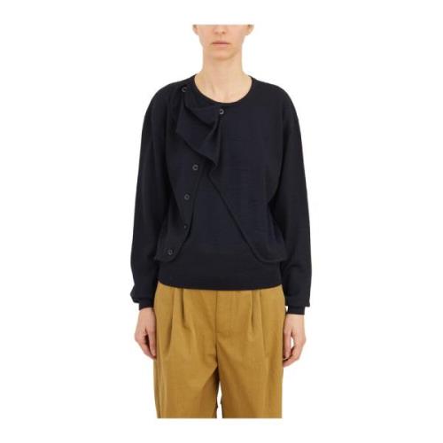 Lemaire Round-neck Knitwear Blue, Dam