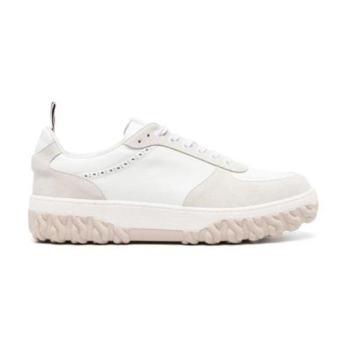 Thom Browne Vita Letterman Sneakers White, Herr