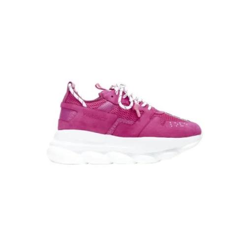 Versace Pre-owned Pre-owned Tyg sneakers Pink, Dam