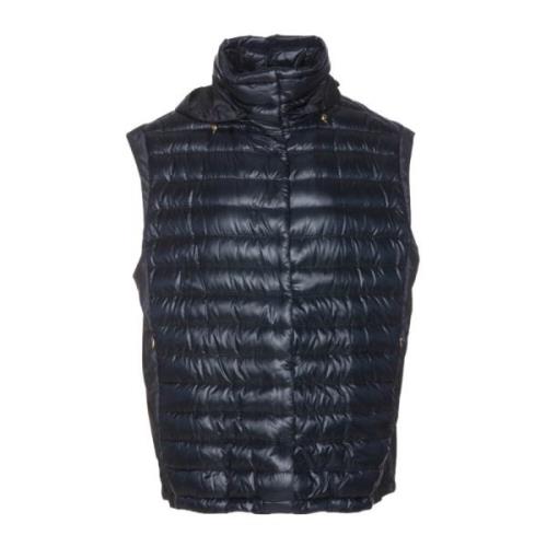 Herno Lång Puffer Vest Blue, Dam