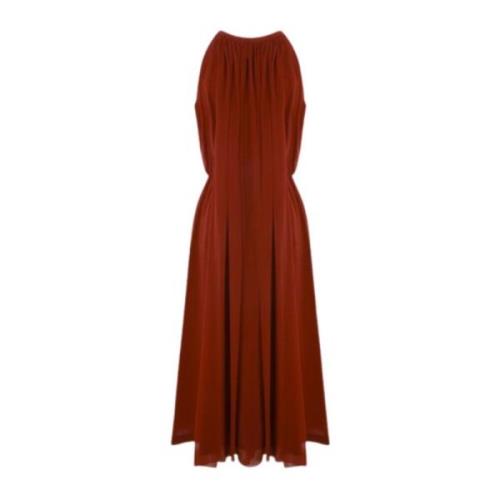 Crida Milano Midi Dresses Red, Dam