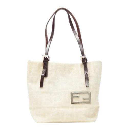 Fendi Vintage Pre-owned Canvas fendi-vskor Beige, Dam