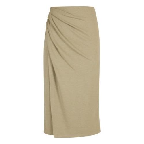 Vince Midi Skirts Beige, Dam