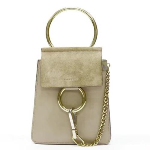 Chloé Pre-owned Pre-owned Mocka handvskor Gray, Dam