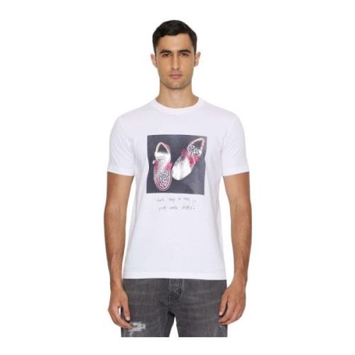 John Richmond T-Shirts White, Herr