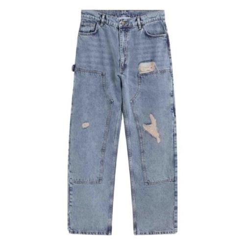 Moschino Vintage Carpenter Denim Jeans Blue, Herr