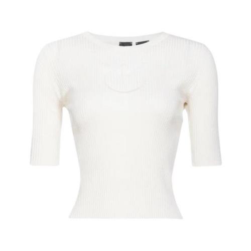 Pinko Round-neck Knitwear White, Dam