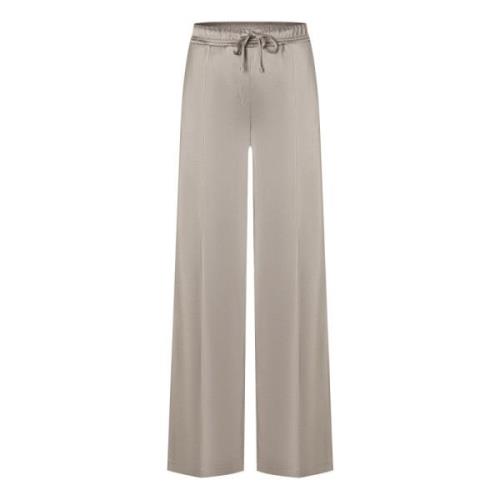 Cambio Wide Trousers Gray, Dam