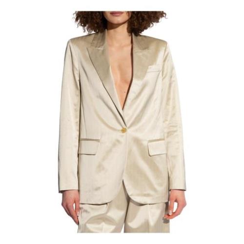 Forte Forte Fiskbensblazer Beige, Dam