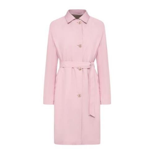 Kiton Belted Coats Pink, Dam