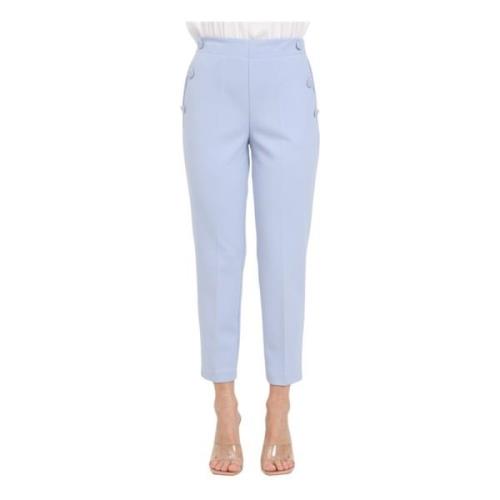 ViCOLO Cropped Trousers Blue, Dam