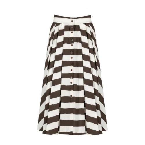 Philosophy di Lorenzo Serafini Midi Skirts Brown, Dam