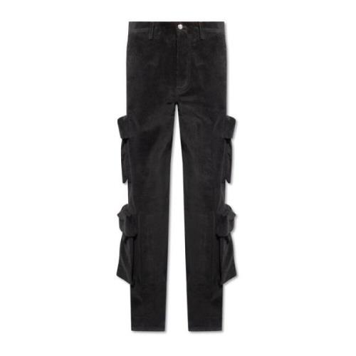 Amiri Cordbyxor med logotyp Black, Herr