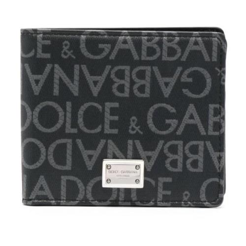 Dolce & Gabbana Svarta Plånböcker för Män Black, Herr