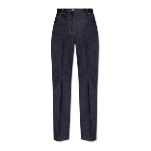 Salvatore Ferragamo Jeans med logotyp Blue, Dam