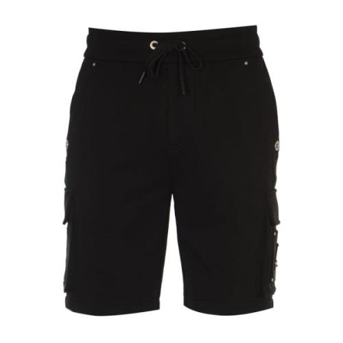 Moose Knuckles Svarta Cargo Shorts Hartsfield Stil Black, Herr