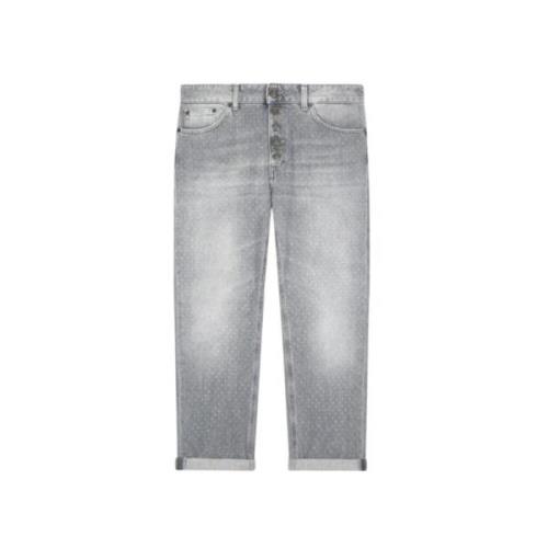 Dondup Cropped Jeans Gray, Dam