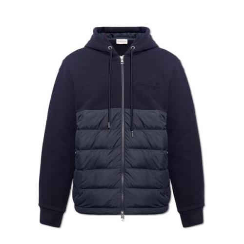 Moncler Hoodie med logotyp Blue, Herr