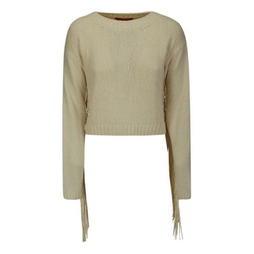 Wild Cashmere Round-neck Knitwear White, Dam