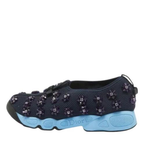 Dior Vintage Pre-owned Mesh sneakers Blue, Dam