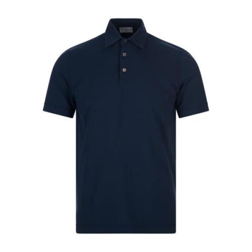 Fedeli Polo Shirts Blue, Herr