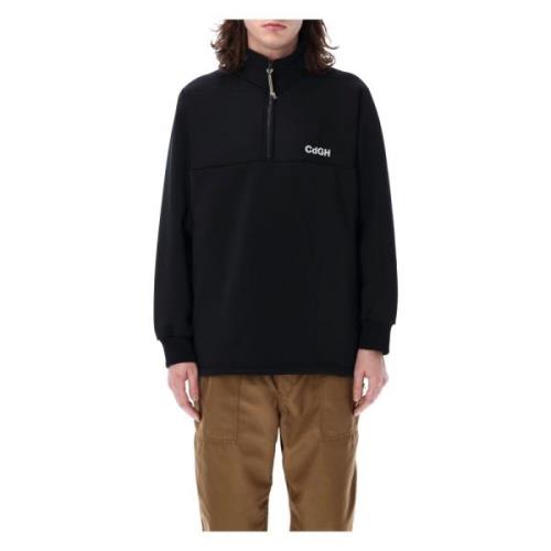 Comme des Garçons Stilig Half Zip Pullover Sweater Black, Herr