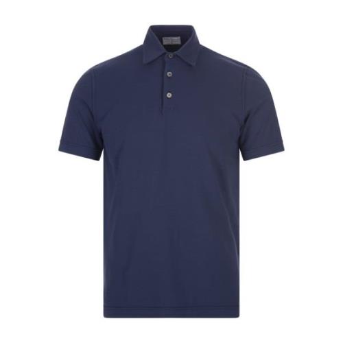 Fedeli Polo Shirts Blue, Herr