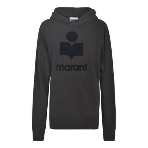 Isabel Marant Étoile Färgad Svart Logohoodie Black, Dam