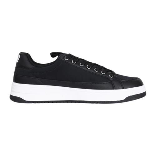 Just Cavalli Svarta Sneakers med Vita Detaljer Black, Herr