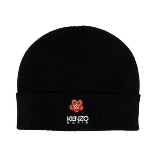 Kenzo Svart Beanie Mössa Black, Herr