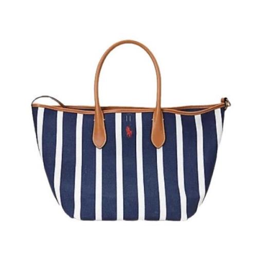 Polo Ralph Lauren Randig Canvas Toteväska Bellport Multicolor, Dam