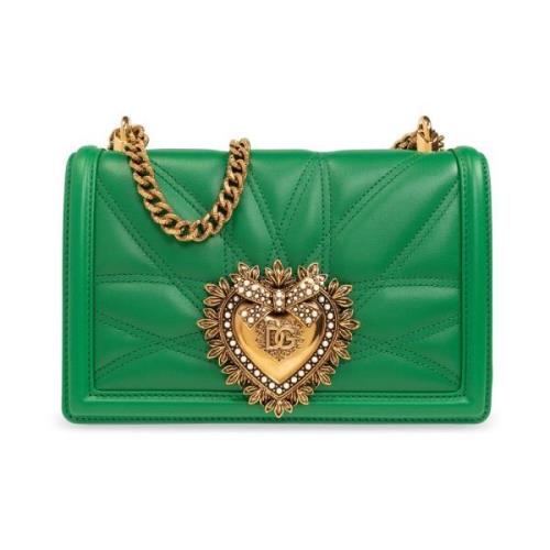 Dolce & Gabbana Hängivenhet Medium axelväska Green, Dam