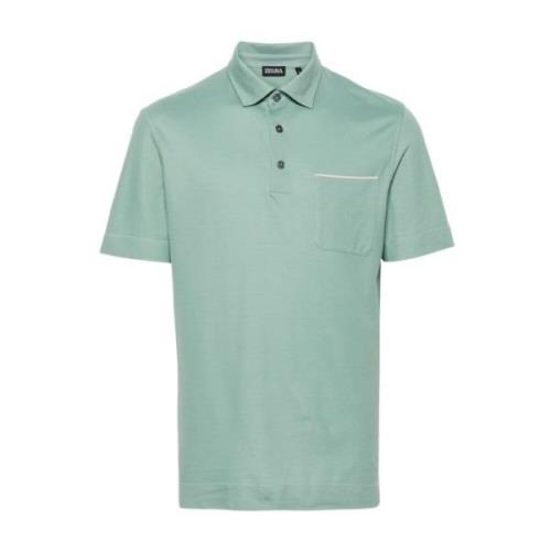 Ermenegildo Zegna Polo Shirts Green, Herr