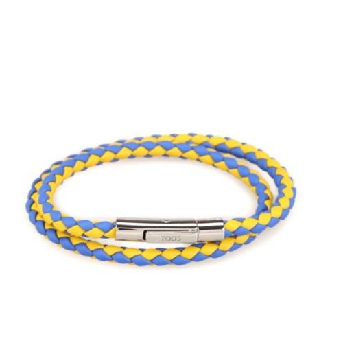 Tod's MyColors Dubbelvridet Läderarmband Multicolor, Herr