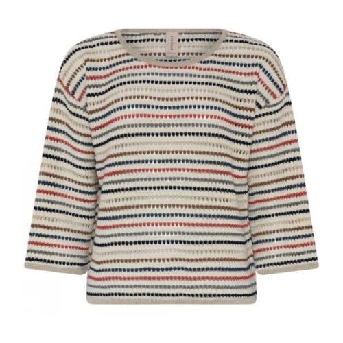 Skovhuus Round-neck Knitwear Beige, Dam