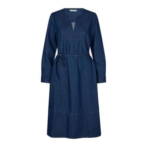 Masai Midi Dresses Blue, Dam