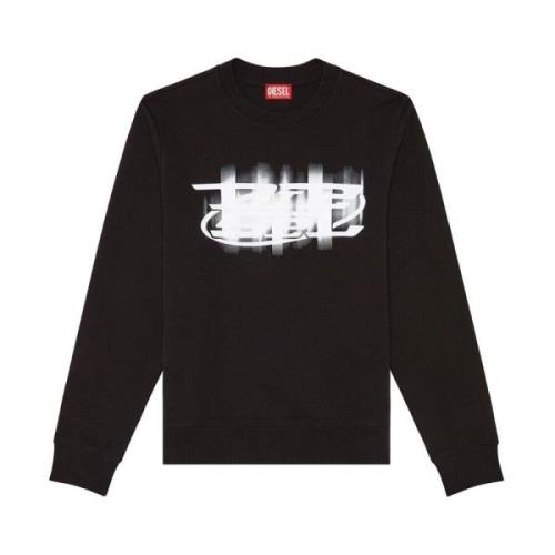 Diesel Sweatshirts Black, Herr