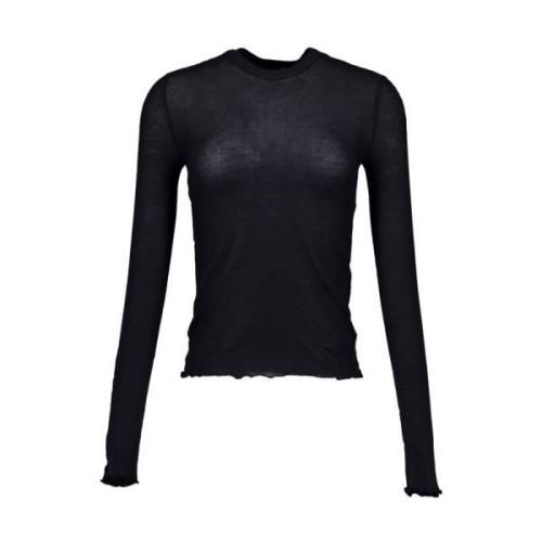 Olaf Hussein Long Sleeve Tops Black, Dam