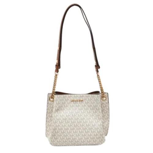 Michael Kors Pre-owned Pre-owned Belagd canvas crossbodyvskor White, D...