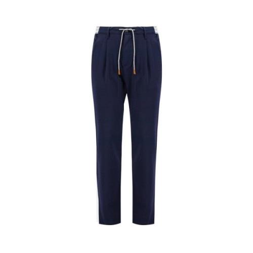 Eleventy Slim-fit Trousers Blue, Herr